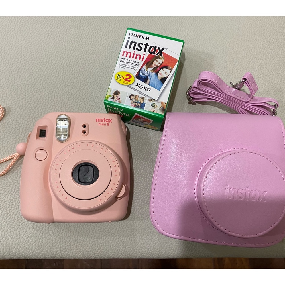 Instax Mini 8 Instant Camera, with case and film!